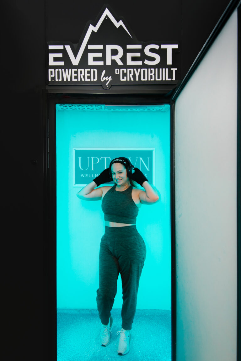 Woman using Cryptherapy in New Orleans